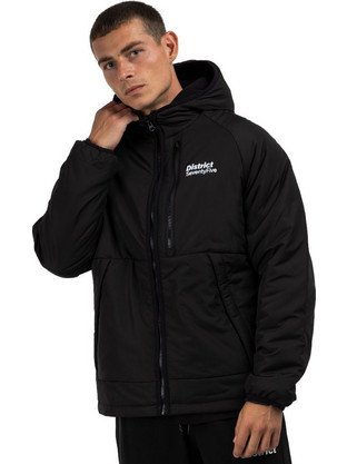 District75 Ανδρικό Μπουφάν Χειμωνιάτικο Softshell Μαύρο 224MJA-278-071