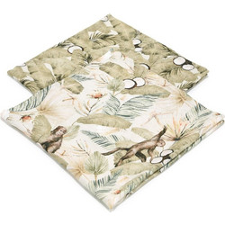 La Millou Boho Coco Πάνες Αγκαλιάς από Μουσελίνα Πράσινο Mint 70x70cm 2τμχ