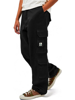 That Gorilla Brand Ανδρικό Παντελόνι Cargo Joggers Κανονική Εφαρμογή Μαύρο 10098