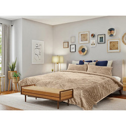 Γαρύφαλλο Κουβερτοπάπλωμα Μονό 160x240 Camel
