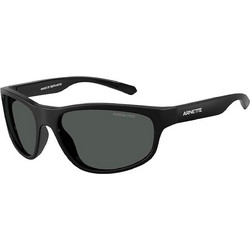 Arnette AN4351 290087 Ανδρικά Γυαλιά Ηλίου Μάσκα Κοκάλινα Μαύρα με Μαύρο Φακό