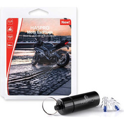 Haspro Moto Ωτοασπίδες Σιλικόνης 2τμχ Μπλε Διαφανείς