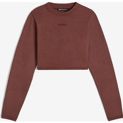Freddy Γυναικείο Αθλητικό Crop Top Σοκολατί AMANDAF301-M74X-M