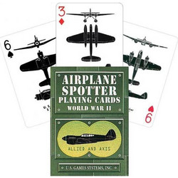 Airplane Spotter Τράπουλα Πλαστικοποιημένη Χακί APS55