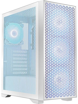 Logic DART Pro White Gaming Midi Tower Κουτί Υπολογιστή RGB με Πλαϊνό Παράθυρο