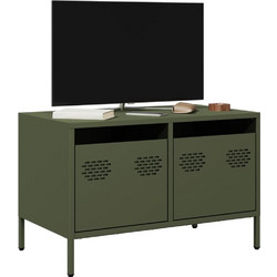 vidaXL Έπιπλο Τηλεόρασης Μεταλλικό Μ68xΠ39xΥ43.5cm 851236
