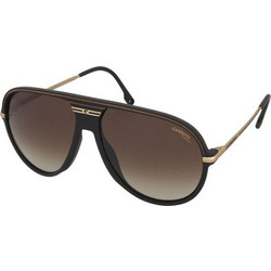 Carrera CA06/S I4686 Ανδρικά Γυαλιά Ηλίου Aviator Κοκάλινα Μαύρο Χρυσό με Καφέ Φακό