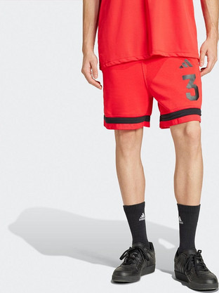 Adidas Ανδρική Βερμούδα Υφασμάτινη Κόκκινη JD8089