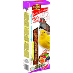 Vitapol Long Smakers Snack Canary & Zεbra Finch with Wild Seeds, Carrot & Forest Fruits 155gr