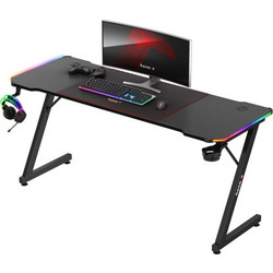 Huzaro 4.8 RGB Gaming Γραφείο Ρυθμιζόμενο Ύψος 160x60x74cm