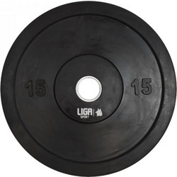 Ligasport Δίσκος Ολυμπιακού Τύπου Bumper 15kg Φ50mm
