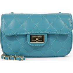 Passaggio Leather Γυναικείο Τσαντάκι Χιαστί Δερμάτινο Βεραμάν με Αλυσίδα 5842-KR-64