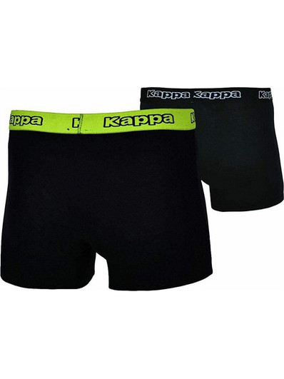 Kappa Ανδρικά Μποξεράκια Σετ 2Pack Μαύρα 304JB30-953