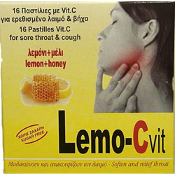 Enofarm Lemo-Cvit Καραμέλες για Ερεθισμένο Λαιμό Λεμόνι & Μέλι 16τμχ