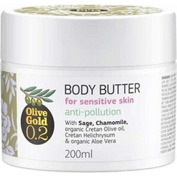 Olivaloe Olive Gold 0.2 Anti-Pollution For Sensitive Skin Ενυδατικό Butter Σώματος 200ml
