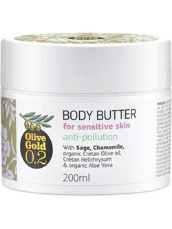 Olivaloe Olive Gold 0.2 Anti-Pollution For Sensitive Skin Ενυδατικό Butter Σώματος 200ml