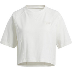 Reebok Icon Elements Γυναικείο Αθλητικό Crop Top Λευκό 100214091
