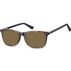 Sunoptic SB-CP153A Ανδρικά Γυαλιά Ηλίου Τετράγωνα Κοκάλινα Ταρταρούγα με Καφέ Φακό