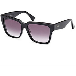 Max & Co MM0078 01B Ανδρικά Γυαλιά Ηλίου Τετράγωνα Κοκάλινα Μαύρα με Μαύρο Degradee Φακό