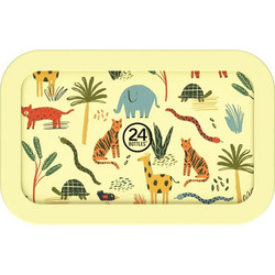 24Bottles Jungle Friends Ανοξείδωτο Παιδικό Δοχείο Φαγητού Κίτρινο 700ml
