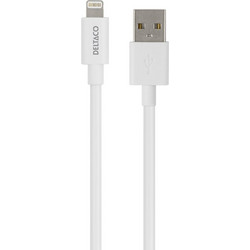 Deltaco USB-A to Lightning Cable 1m White GNG-LIGHT1MW