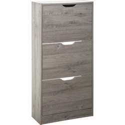 Five Παπουτσοθήκη Ξύλινη Wood Shoe Rack Γκρι M60xΠ23.3xY119.5cm 160392A