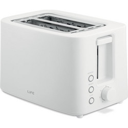 Life Crunchy Φρυγανιέρα 2 Θέσεων 750W Λευκή