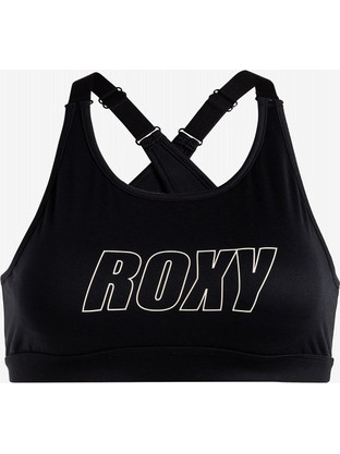 Roxy Αθλητικό Μπουστάκι με Μέτρια Στήριξη & Αφαιρούμενη Ενίσχυση Μαύρο ERJKT04192-KVJ0