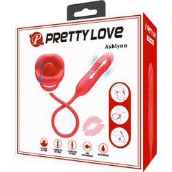Pretty Love Ashlynn Mouth Κλειτοριδικός Δονητής Κόκκινος