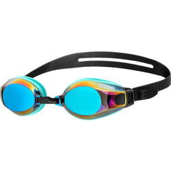Arena Zoom X-Fit Mirror Γυαλάκια Κολύμβησης Ενηλίκων Αντιθαμβωτικά Μαύρα Γαλάζια