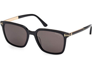 Tom Ford FT1183 01A Ανδρικά Γυαλιά Ηλίου Τετράγωνα Κοκάλινα Μαύρα με Μαύρο Φακό