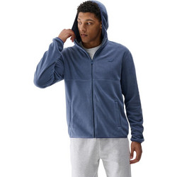 4F Ανδρική Ζακέτα Fleece με Κουκούλα και Φερμουάρ Μπλε 4FWSS25TFLEM321-32S