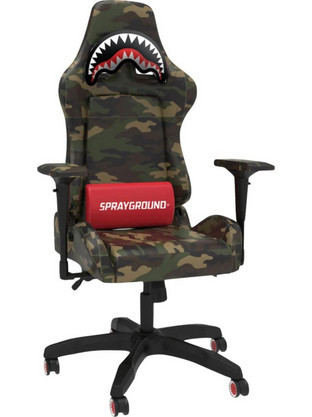 Sprayground Καρέκλα Gaming Υφασμάτινη με Ρυθμιζόμενα Μπράτσα Camo Shark Z584