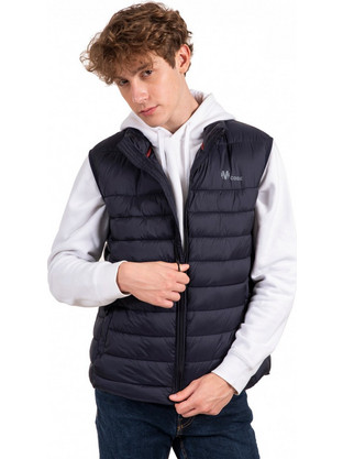 Ice Tech Αμάνικο Ανδρικό Μπουφάν Puffer Navy Μπλε V320