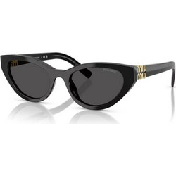 Miu Miu MUA04S 16K08Z Ανδρικά Γυαλιά Ηλίου Cat Eye Κοκάλινα Μαύρα με Μαύρο Φακό