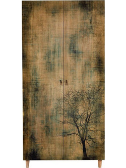 Hanah Home Δίφυλλη Ντουλάπα Ρούχων Stil Πολύχρωμη 90x52x192cm 863SPH4207