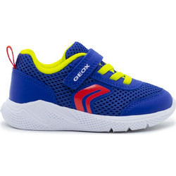 Geox Sprintye Παιδικά Sneakers Μπλε Κίτρινα Κόκκινα B454UC01454C0833