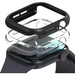 Ringke Slim 2-pack Πλαστική Θήκη για Apple Watch 10 42mm Μαύρη Διαφανής