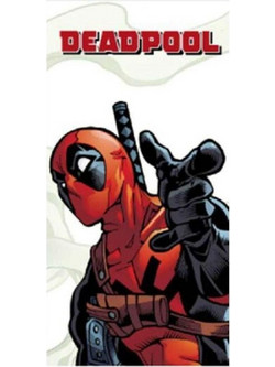 Aymax Deadpool Παιδική Πετσέτα Θαλάσσης Λευκή 70x140cm