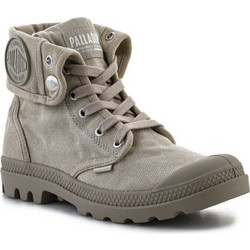 Palladium Baggy Γυναικεία Αρβυλάκια Γκρι με Χοντρό Χαμηλό Τακούνι 92353-365-M