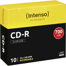 Intenso 1001622 Εγγράψιμα CD-R 52x 700MB 10τμχ