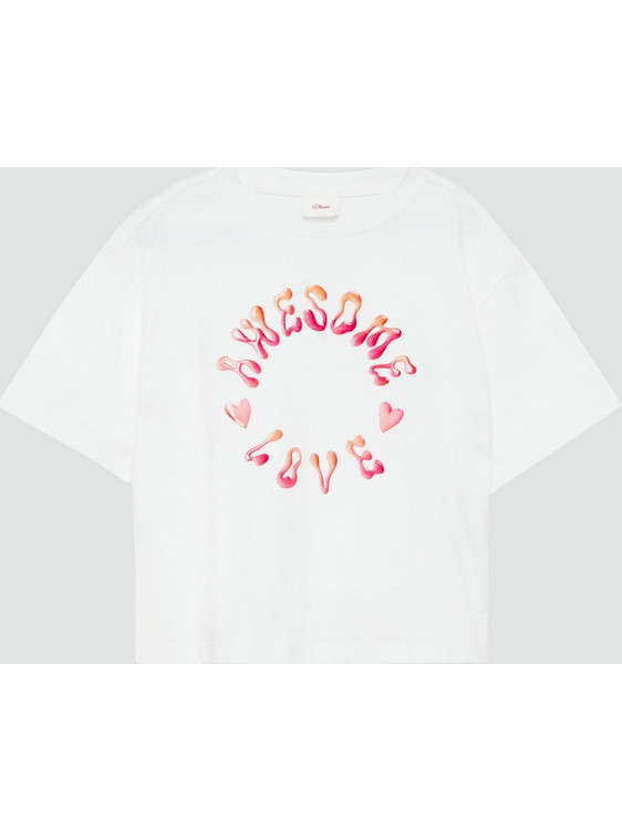 S.Oliver Παιδικό T-Shirt Κοντομάνικο Λευκό 2161873-0100