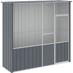 vidaXL Κλουβί Πτηνών Ανθρακί 215x78x200cm 172344