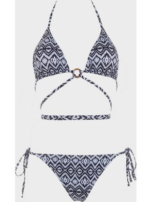 Gsecret Bikini Set Τριγωνάκι Ανθρακί 61070-33093