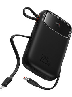 Baseus Qpow Pro+ Power Bank 20000mAh 22.5W με Θύρα USB-A & 2 Θύρες USB-C Black