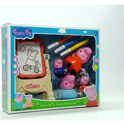 Peppa Pig Σετ Οικογένεια με Μαρκάδόρους