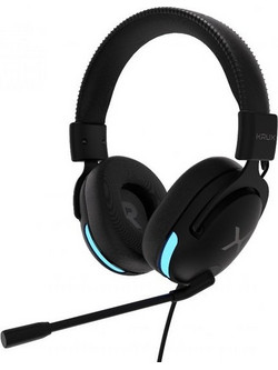 KRUX Crave Gaming Headset Over Ear Black