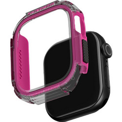 SKINARMA Atom Πλαστική Θήκη για Apple Watch 10 42mm Μαύρη Φούξια