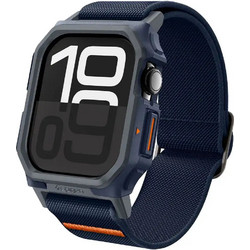 Spigen Lite Fit Pro Πλαστική Θήκη με Λουράκι για Apple Watch 10 46mm Navy Μπλε
