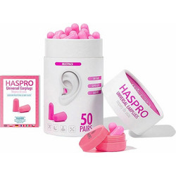 Haspro Ωτοασπίδες Αφρού 100τμχ Ροζ